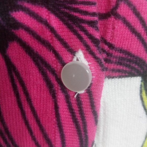 All Over Flower Print Cotton Blend Sweater - Picture 6 of 14